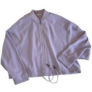 White Birch Cropped Jacket in Lilac